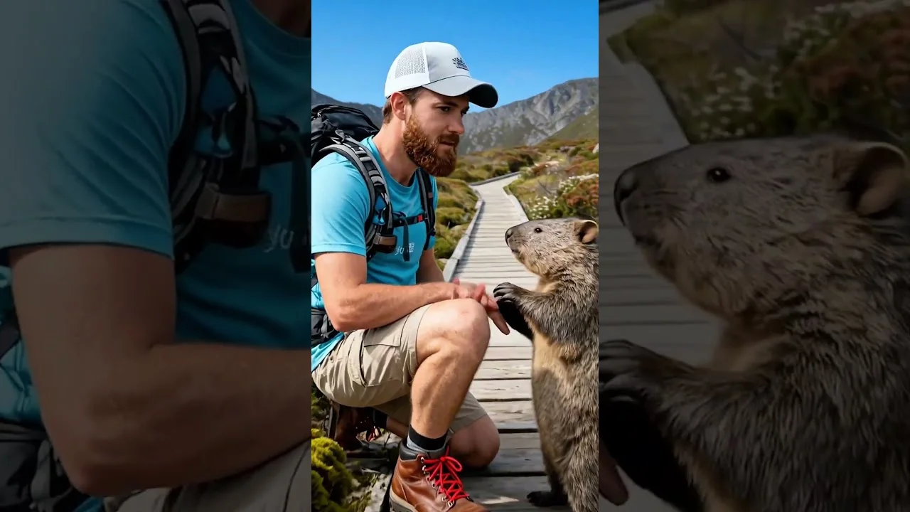 An Unforgettable Mountain Encounter: When a Wild Creature Chose Friendship